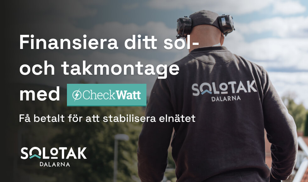 CheckWatt – finansiera ditt sol- och takmontage.